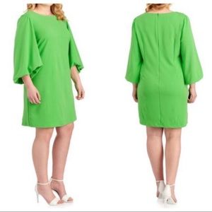 CHEZTU Women's Plus Size Bubble Sleeve Dress 22